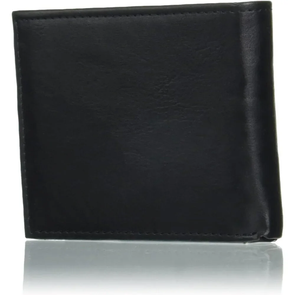 Men's Capacity Bifold Slip Pockets Black Style Multiple Card Wallet Designed